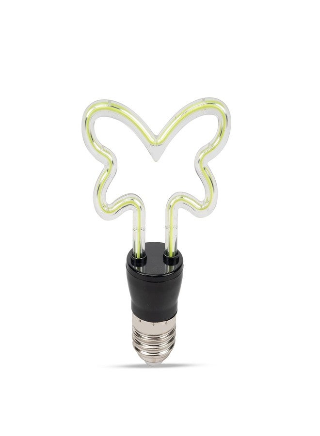 Lexton Neon Led Bulb with Holder |Butterfly Neon Bulb| Warm White | E27 | 4W | For Indoor Decorations, Birthdays, Room, Anniversary, Halls and Restaurants - Image 2